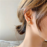 Cat Micro Diamond Tulip Petal Earrings Earrings – Jewelry Gift Ideas — 3