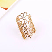 Personalized Hollow Flower Ring Is Cool And Stylish – Birthday Gifts — 4