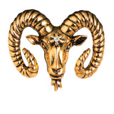 Retro Domineering Goat Head Brooch Men's Suit – Jewelry Gift Ideas — 5