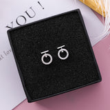 Rose Gold Ring Earrings Female Temperament Goddess Fan – Gifts for Her — 6