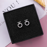 Rose Gold Ring Earrings Female Temperament Goddess Fan – Gifts for Her — 6