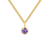 Stainless Steel Necklace With Diamond Birthstone – Jewelry Gift Ideas — 6