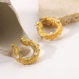 Stainless Steel Jewelry Hammered Cubic Zirconia – Jewelry Gift Ideas — 1