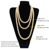 Alloy Diamond 2 Row Hip Hop Necklace – Jewelry Gift Ideas — 4