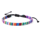 Iridescent Boho Bracelet Original Handmade Cotton – Jewelry Gift Ideas — 15