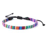 Iridescent Boho Bracelet Original Handmade Cotton – Jewelry Gift Ideas — 15