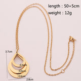 Stainless Steel Three Name Letter Custom Necklace – Jewelry Gift Ideas — 8