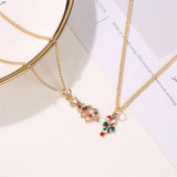 Christmas Snowflake Cane Drip Oil Necklace – Jewelry Gift Ideas — 12