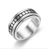 Stars And Moon Titanium Steel Rotatable Ring – Gift Ideas — 5
