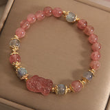 Natural Strawberry Crystal Bracelet Brave Female – Jewelry Gift Ideas — 5