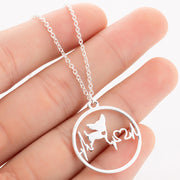 Round Animal Heartbeat Necklace – Jewelry Gift Ideas — 10