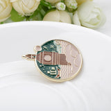 Creative Round Sea Fortress Alloy Drip Brooch – Jewelry Gift Ideas — 2