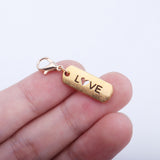 Lobster Clasp Gold English Word Alloy Pendant – Jewelry Gift Ideas — 14