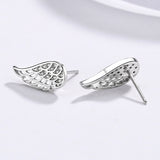 S925 Sterling Silver Angel Wings Earrings Women – Gifts for Her — 3