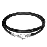 Black Woven Linen Wax Rope Necklace – Jewelry Gift Ideas — 2