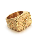 Vintage Stainless Steel Accessories, Eagle Ring – Stylish Gifts — 7