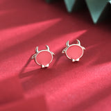 S925 Silver Cute Bull Earrings Natal Year – Useful Gifts — 2