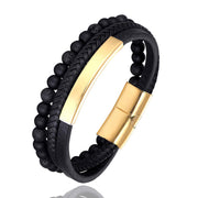 Woven leather bracelet – Jewelry Gift Ideas — 7