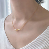 Natural Freshwater Pearl Feather Necklace Women – Jewelry Gift Ideas — 3