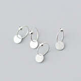 S925 silver round earrings – Stylish Gifts — 7