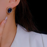 925 Silver Needle Water Diamond Retro Style Earrings – Stylish Gifts — 15