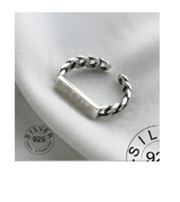 Vintage Silver Color Metal Punk Letter Rings Design – Stylish Gifts — 2