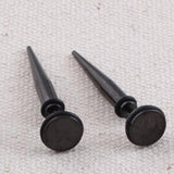 Black round tip long needle earring – Jewelry Gift Ideas — 6