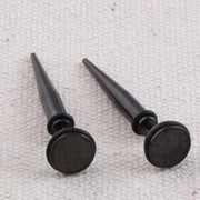 Black round tip long needle earring – Jewelry Gift Ideas — 6