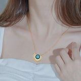 Sun Flower Necklace Women's Stainless Steel – Jewelry Gift Ideas — 2