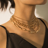 Punk multilayer necklace – Jewelry Gift Ideas — 8
