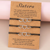 Stainless Steel Hollow Love Sisters Friendship – Jewelry Gift Ideas — 2