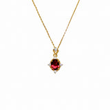 18K Gold Rouge Ruby Necklace Women's Vintage – Jewelry Gift Ideas — 5