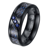 Stainless Steel Ring With Diamond Inlay – Special Occasion Gifts — 3