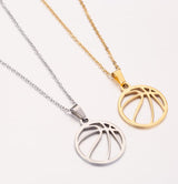 Games stainless steel volleyball necklace – Jewelry Gift Ideas — 7