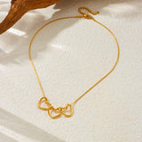 Simple Gold-plated Love Connection Pendant Chain – Jewelry Gift Ideas — 3
