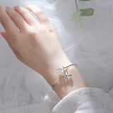 Simple And Handmade Tree Leaf Green Opal Bracelet – Jewelry Gift Ideas — 5