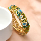 Retro Rose Diamond Studded Hollow Alloy Cloisonne – Jewelry Gift Ideas — 8