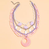 Acrylic Cloud Bear Pin Moon Choker Necklace – Jewelry Gift Ideas — 1