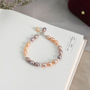 Freshwater Pearl Orange Candy Bracelet Purple – Jewelry Gift Ideas — 4