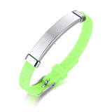Fashion Engravable Silicone Stainless Steel Bracelet – Stylish Gifts — 8