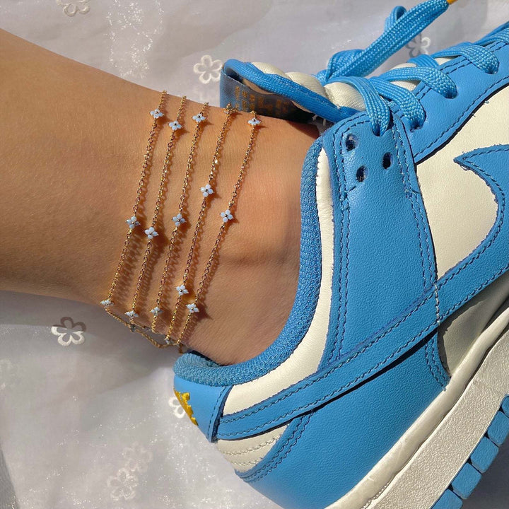 Blue Flower Summer Beach Wind Anklet – Outdoor Gifts — 1