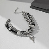 Titanium Steel Colorless Cuban Bracelet – Jewelry Gift Ideas — 3