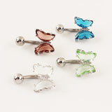 Short Titanium Steel Zircon Small Butterfly – Small Gift Ideas — 11