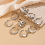 Alloy Simple Bracelet Ring Geometric Design Fashion – Stylish Gifts — 6