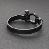Rock punk minimalist leather bracelet – Jewelry Gift Ideas — 3