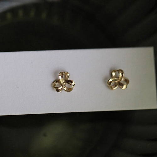 925 Silver Needle Lucky Flower Stud Earrings For Women – Gifts for Her — 2