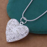 Pattern Frame Necklace 925 Sterling Silver Plated – Jewelry Gift Ideas — 5