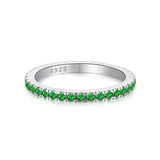 Women's Gypsophila Colored Zircon Single Row Sterling – Gifts for Her — 4