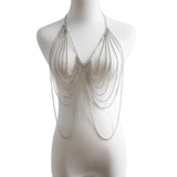 Fashion Multi Layered Fringe Diamond Body Chain – Stylish Gifts — 2
