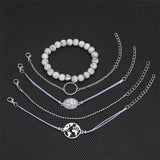 Fashion Alloy Map Little Turtle Seagull Bracelet Set – Stylish Gifts — 2